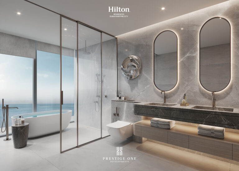 Penthouse 3BED_M-Bathroom- Hilton Residences DMC