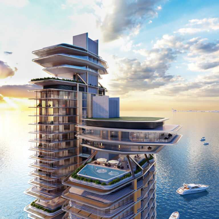 Exterior render - Peninsula Dubai Residences - 1