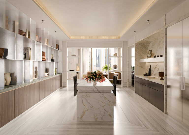 The Carlyle Residences Dubai - INT - Apt5a - Kitchen Dining