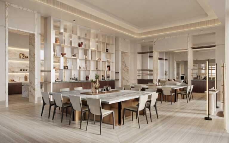 The Carlyle Residences Dubai - INT - Penthouse - Dining - 02