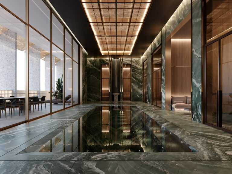 The Carlyle Residences Dubai - INT - Penthouse - Pool Spa
